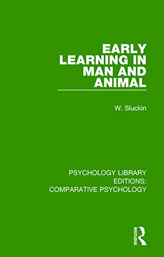Beispielbild fr Early Learning in Man and Animal zum Verkauf von Blackwell's