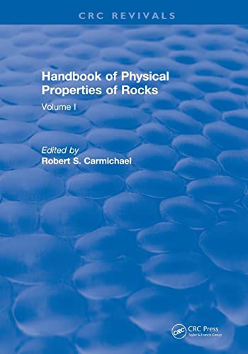 Imagen de archivo de Revival: Handbook of Physical Properties of Rocks (1982): Volume I a la venta por Blackwell's