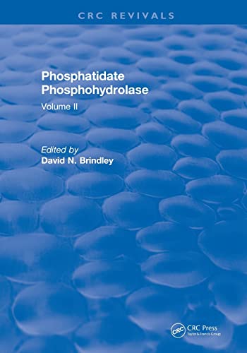 Stock image for Phosphatidate Phosphohydrolase (1988): Volume II for sale by Blackwell's