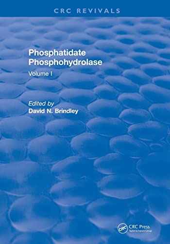 Stock image for Revival: Phosphatidate Phosphohydrolase (1988): Volume I (CRC Press Revivals) for sale by Reuseabook