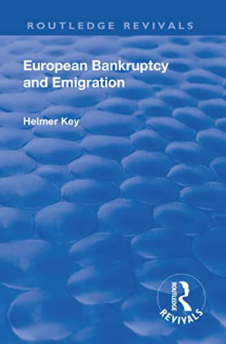 Beispielbild fr European Bankruptcy and Emigration zum Verkauf von Blackwell's