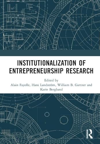 Beispielbild fr Institutionalization of Entrepreneurship Research zum Verkauf von Blackwell's