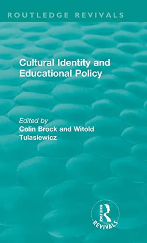 Imagen de archivo de Cultural Identity and Educational Policy a la venta por Blackwell's