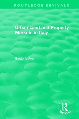 Stock image for Urban Land and Property Markets in Italy for sale by Blackwell's