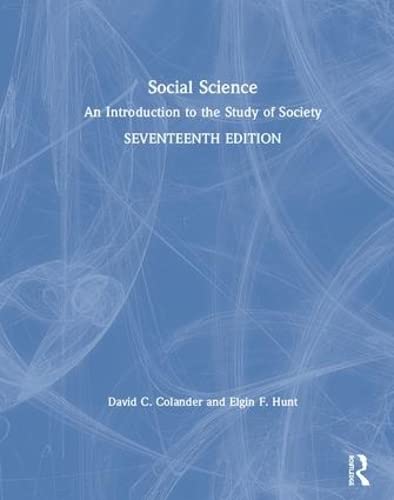 Imagen de archivo de Social Science: An Introduction to the Study of Society a la venta por Solr Books