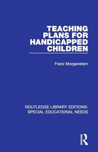 Beispielbild fr Teaching Plans for Handicapped Children zum Verkauf von Blackwell's