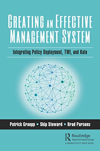 Imagen de archivo de Creating an Effective Management System: Integrating Policy Deployment, TWI, and Kata a la venta por Chiron Media