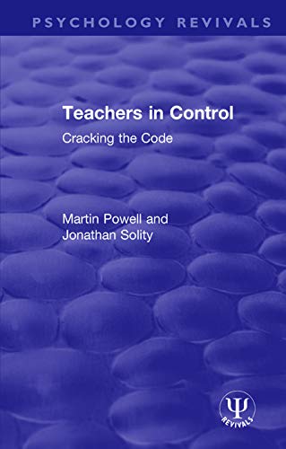 Beispielbild fr Teachers in Control: Cracking the Code zum Verkauf von Blackwell's