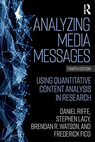 Beispielbild fr Analyzing Media Messages: Using Quantitative Content Analysis in Research zum Verkauf von Blackwell's