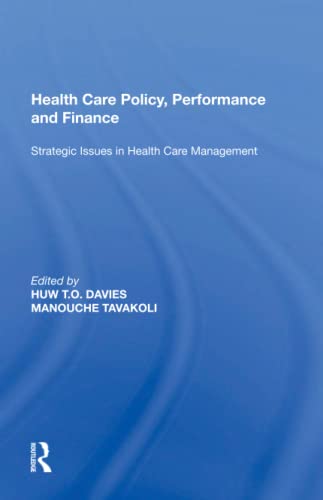 Imagen de archivo de Health Care Policy, Performance and Finance a la venta por Blackwell's