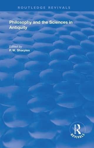 Imagen de archivo de Philosophy and the Sciences in Antiquity a la venta por Blackwell's