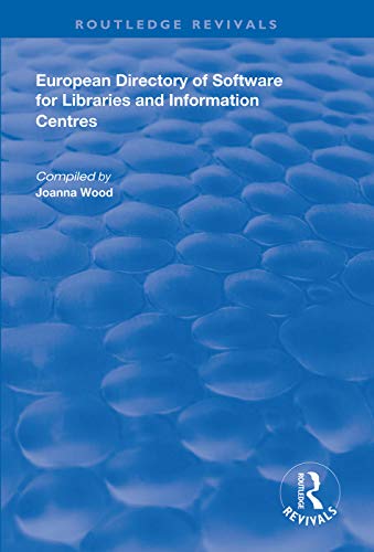 Beispielbild fr European Directory of Software for Libraries and Information Centres zum Verkauf von Blackwell's