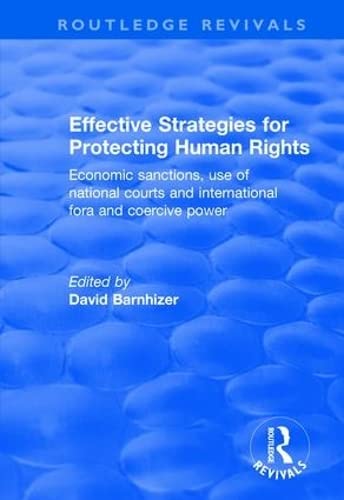 Beispielbild fr Effective Strategies for Protecting Human Rights: Economic Sanctions, Use of National Courts and International fora and Coercive Power (Routledge Revivals) zum Verkauf von Chiron Media