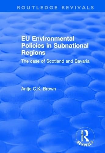 Beispielbild fr EU Environmental Policies in Subnational Regions zum Verkauf von Blackwell's