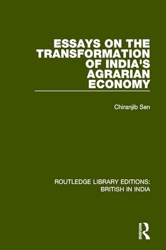 Beispielbild fr Essays on the Transformation of India's Agrarian Economy zum Verkauf von Blackwell's