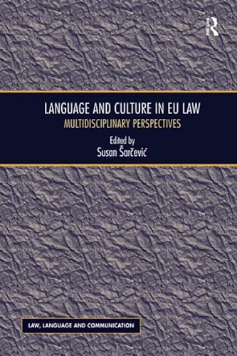 9781138637566: Language and Culture in EU Law
