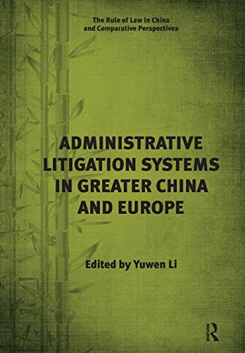 Beispielbild fr Administrative Litigation Systems in Greater China and Europe zum Verkauf von Blackwell's