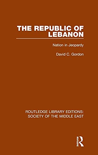 Beispielbild fr The Republic of Lebanon: Nation in Jeopardy zum Verkauf von Blackwell's