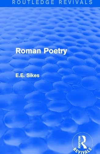 Imagen de archivo de Roman Poetry (Routledge Revivals) a la venta por Chiron Media