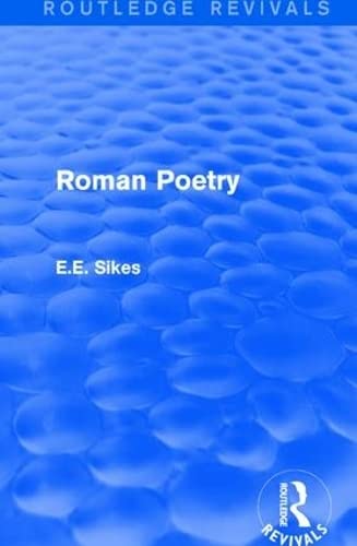 Beispielbild fr Roman Poetry (Routledge Revivals) zum Verkauf von Chiron Media