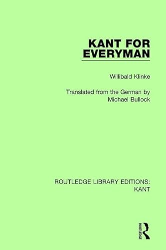 Stock image for Kant for Everyman (Routledge Library Editions: Kant) for sale by Chiron Media