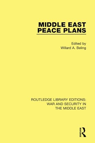 Beispielbild fr Middle East Peace Plans zum Verkauf von Blackwell's
