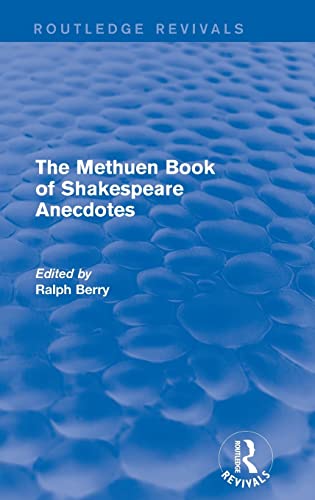 Stock image for The Methuen Book of Shakespeare Anecdotes for sale by Chiron Media