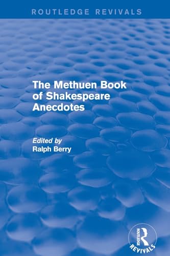 Beispielbild fr The Methuen Book of Shakespeare Anecdotes zum Verkauf von Blackwell's