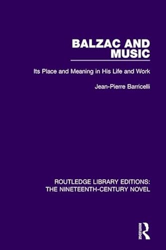 Beispielbild fr Balzac and Music zum Verkauf von Blackwell's