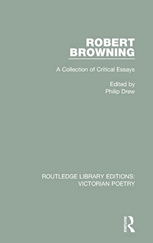 Imagen de archivo de Robert Browning: A Collection of Critical Essays a la venta por Revaluation Books