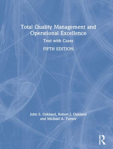 Beispielbild fr Total Quality Management and Operational Excellence: Text with Cases zum Verkauf von Lucky's Textbooks