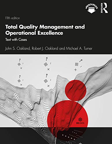 Beispielbild fr Total Quality Management and Operational Excellence Text with Cases zum Verkauf von TextbookRush