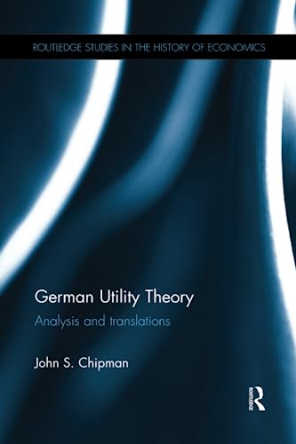 Stock image for German Utility Theory: Analysis and Translations for sale by Blackwell's