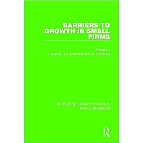 Imagen de archivo de Barriers to Growth in Small Firms a la venta por Revaluation Books