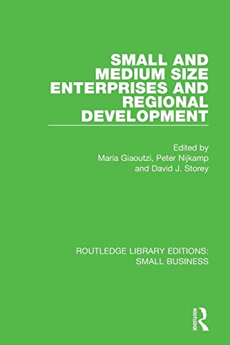 Beispielbild fr Small and Medium Size Enterprises and Regional Development zum Verkauf von Blackwell's