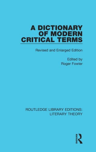 9781138683891: A Dictionary of Modern Critical Terms: Revised and Enlarged Edition (Routledge Library Editions: Literary Theory)