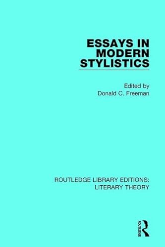 Stock image for Essays in Modern Stylistics for sale by Revaluation Books