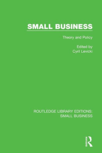 Beispielbild fr Small Business: Theory and Policy zum Verkauf von Blackwell's