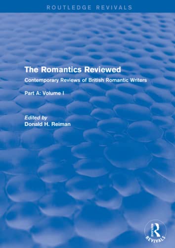 Stock image for The Romantics Reviewed Part A The Lake Poets for sale by Blackwell's