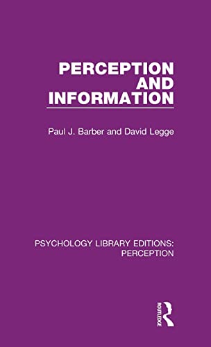 Stock image for Perception and Information (Psychology Library Editions: Perception) for sale by Chiron Media