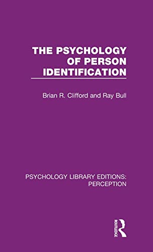 Stock image for The Psychology of Person Identification (Psychology Library Editions: Perception) for sale by Chiron Media