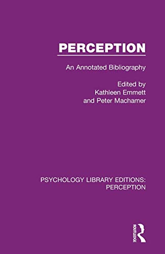 9781138692114: Perception: An Annotated Bibliography