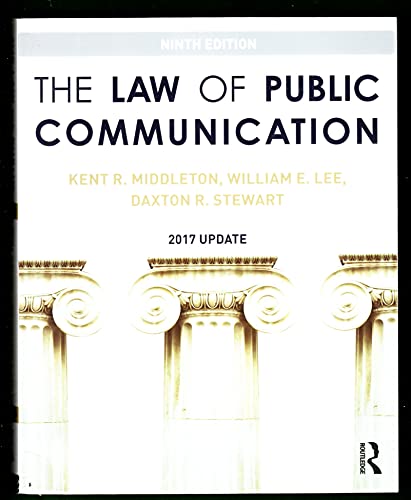 Beispielbild fr The Law of Public Communication : 2017 Update zum Verkauf von Better World Books