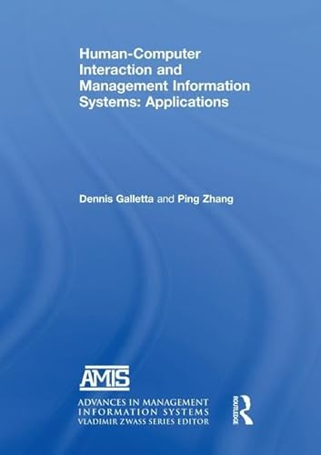 Imagen de archivo de Human-Computer Interaction and Management Information Systems a la venta por Blackwell's