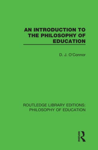 9781138693159: An Introduction to the Philosophy of Education