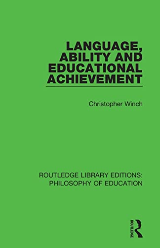 Beispielbild fr Language, Ability and Educational Achievement zum Verkauf von Blackwell's