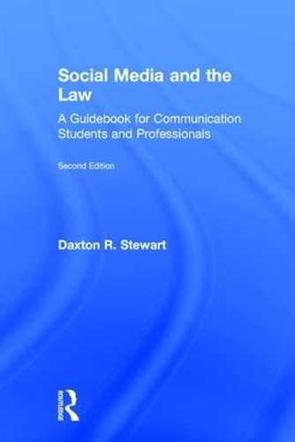 Beispielbild fr Social Media and the Law: A Guidebook for Communication Students and Professionals zum Verkauf von Mispah books