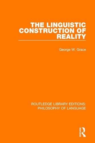 Beispielbild fr The Linguistic Construction of Reality zum Verkauf von Blackwell's