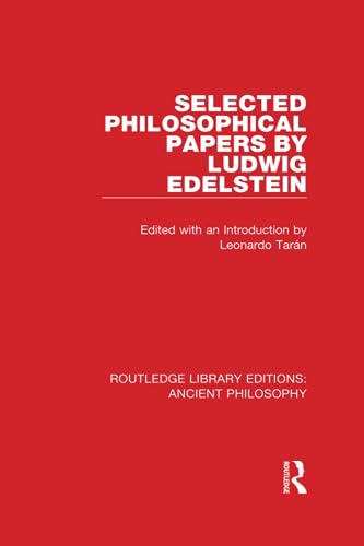 Stock image for Selected Philosophical Papers by Ludwig Edelstein for sale by Blackwell's