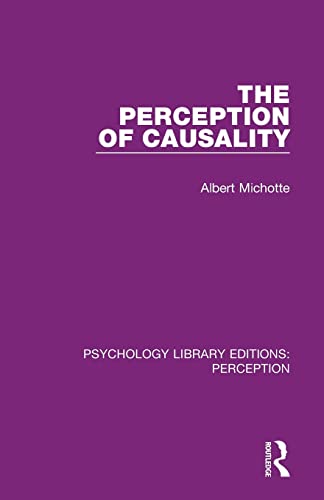 Stock image for The Perception of Causality (Psychology Library Editions: Perception) for sale by Chiron Media